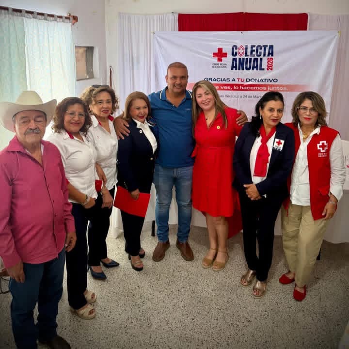 Arranca colecta de la Cruz Roja en Las Choapas con llamado a la solidaridad ciudadana