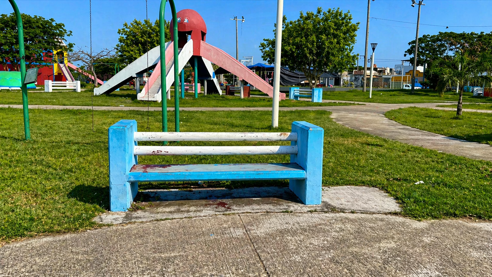 🚨 Hallan a mujer sin vida en parque de Ciudad Olmeca